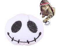 Halloween Toys For Cats - Cute Plush Interactive Toys With Skull Design