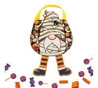 Halloween Treat Bags, Reusable Tricks or Treats Bag, 11.42x7.87 Inches Non Woven Fabric Snack Tote for Toy, Candy, Event Organizers, Haunted House, Retail Store, School Parties
