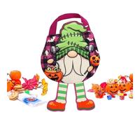 Halloween Treat Bags, Reusable Tricks or Treats Bag, 11.42x7.87 Inches Non Woven Fabric Snack Tote for Toy, Candy, Event Organizers, Haunted House, Retail Store, School Parties
