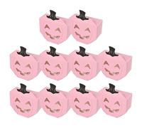Halloween Treat Cajas - Paper Pumpkin Candys, Embalaje decorativo de bocadillos | 10 piezas de contenedores de favor de estilo aterrador para la decoración de la mesa de fiesta en el restaurante del j