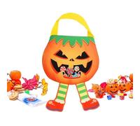Halloween Treat For Kids - 50 Trick Or Treat Goodie With Handles | Candy Gift With Spooky Designs For Halloween Party Favors, School Events, Classroom Prizes & Haunted House Fun