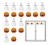 Halloween Tree Ornaments, Holiday Tree Decorations, 2.4x2.68in Pumpkin Ghost Pendants, 20 Piece Hangable Set, Authentic Festive Design for Family Gathering, Door, Garden, Window, Backyard, Yard