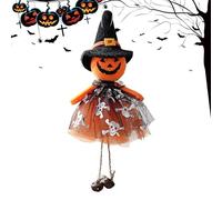 Halloween Tree Ornaments, Spooky Doll Pendants, 8,66x4,33in Ghost Witch Pumpkin Cat, Hangable Holiday Decor, Fun Party Accents for Outdoor, Home, Celebrating