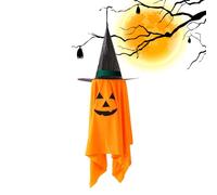 Halloween Tree Ornaments, Spooky Pumpkin Hanging Decorative Ornament, 11.81x11.81x0.79 Inches Halloween Parties Supplies for Indoor Outdoor Holiday Decor, Front Yard, Lawn, Porch, Patio, Garden