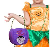 Halloween Trick or Treat Bags Kids Candy Bucket Tote Bag Pumpkin Design | Halloween Candy Buckets DIY Non-Woven Goody Basket for Kids Girls Boys Pumpkins Bags