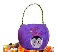 Halloween Trick or Treat Bags Kids Candy Bucket Tote Bag Pumpkin Design | Halloween Candy Buckets DIY Non-Woven Goody Basket for Kids Girls Boys Pumpkins Bags