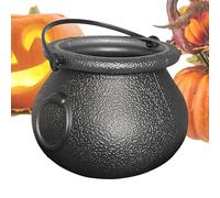 Halloween Trick or Treat Candy Bucket, Reusable Pumpkin Pot with Handle, Festive Decorative Prop, Ideal for Holiday Parties, Indoor Games, Outdoor Events, and Spooky Night Collecting, 7x5x5.3cm