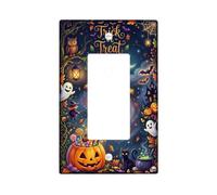 Halloween Trick or Treats Jack-o'-lantern - Cubierta para interruptor de luz basculante individual