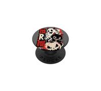 Halloween Trick R Treat Spooky Ghost Gato Negro PopSockets PopGrip Adhesivo