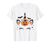 Halloween Unicorn Ghost Pumpkin Spooky Costume Outfit Camiseta