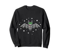 Halloween vampiro murciélago colmillos estrellas espeluznantes gótico lindo espeluznante Sudadera