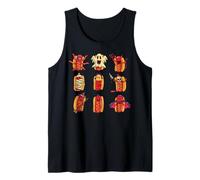 Halloween Verano Hotdog Fantasma Summerween Halloweiner Camiseta sin Mangas