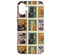 Halloween Vet Nurse Crew Stamp Pattern Boo Patrol Carcasa para iPhone 16 Plus