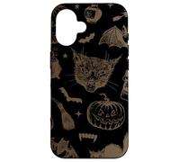 Halloween Vintage 90s Witchy Aesthetic Cute Retro Graphic Carcasa para iPhone 16