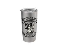 Halloween Vintage Bitchcraft Bitchcraft Pin Up Girl Funny Vaso térmico de acero inoxidable de doble pared