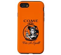 Halloween Vintage Bruja Pin Up Girl viene para un hechizo Carcasa para iPhone SE (2020) / 7 / 8