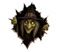 Halloween Wall Decals, Spooky Horror Breaking Wall Stickers, Paper 0.2 inch