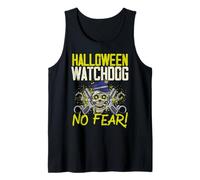 Halloween Watchdog, No Fear! Policía Espeluznante Halloween Camiseta sin Mangas