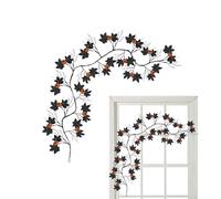 Halloween Willow Vine Lights - 54 LED Pumpkin Garland, Waterproof Twinkling Lighting, Decoration | Wall Hanging For Mirror Porch Garden Bedroom Staircase Terrace Window