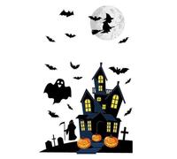 Halloween Window Stickers - Ghost, Pumpkin And Spider Static Cling