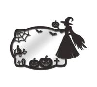 Halloween Window Stickers, Reflective Mirror Decals, Pumpkin Spider Woods Signs, Reusable Waterproof Adhesive Ideal for Haunted House and Holiday Crafting, 160g