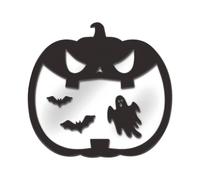 Halloween Window Stickers, Reflective Mirror Decals, Pumpkin Spider Woods Signs, Reusable Waterproof Adhesive Ideal for Haunted House and Holiday Crafting, 160g