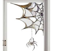 Halloween windowStickers - 2D Spider Web Clings, Scary windowDecals, Wall Decoration Supplies, Festive Party Decor, Home windowDecor, Removable windowClings | Living Room Bedroom Bathroom Clas