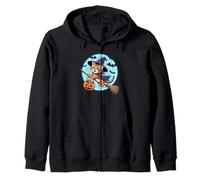 Halloween Witch Bengal Cat Moon Sudadera con Capucha