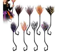 Halloween Witch Broom Decoration - Witches Broom | 8 Pieces Colorful