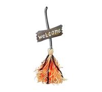Halloween Witch Broom, Moving Dancing Broom Stick, Spooky Sound Decoration Prop, Masquerade Animated Party Display, ElectronicBroom for Haunted House Fireplace or Escape Room Decor