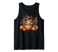 Halloween Witch Cat In Happy Halloween Coffee Mug Kitten Mom Camiseta sin Mangas
