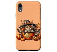 Halloween Witch Cat In Happy Halloween Coffee Mug Kitten Mom Carcasa para iPhone XR