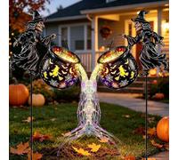 Halloween Witch Cauldron Garden Light,Halloween Decorations，2