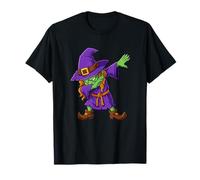 Halloween Witch Dabs Funny Dabbing Witch Spooky Dab Dance Camiseta