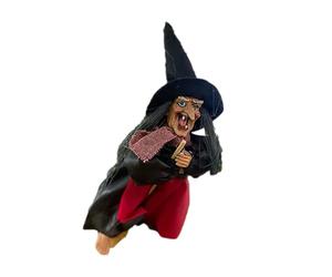 Halloween Witch Decor Sound Activado Ghost Decoration Movimiento activado para sorpresas repentinas y espeluznantes que hablan de brujas decoraciones con ojos iluminados y función de activación