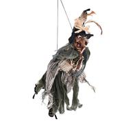 Halloween Witch Decorations, Outdoor Scary Noises Lighted Eyes Figurine