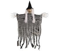 Halloween Witch Decorations, Scary Outdoor Decor for Parties, Cloth Wire Material, Versatile, Indoor and Outdoor Halloween Ornaments, Yard Lawn Garden Farmhouse Patio Supplies, 37.8x23.62 inches