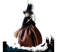 Halloween Witch Doll Decoration | Cute Spooky Retro Festival Decoration