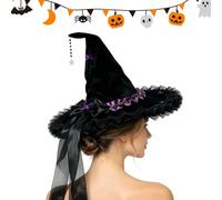 Halloween Witch Hat Handmade Role-Play - Costume Outfits Decorations Witch