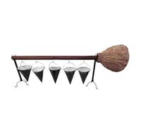 Halloween Witch Hat Snack Bowl - Sprooky Party Stand With bromstick Base Y Boastable Basket | Organizador De Exhibición De Postres De Halloween Para Bocadillos, Galletas, Golosinas, Ideales Para La D