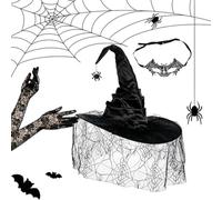 Halloween Witch Hat Themed Event Dress Up Halloween Hat Props 3PCS | Party Cosplay Headgear for Cosplayers Performers Carnival Stage Performance Photoshoots Themed Events