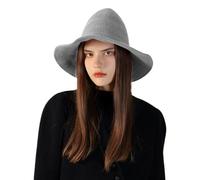 Halloween Witch Hat - Women's Knitted Pointed Cosplay Hat with Soft Stretch Fabric, Breathable Party Accessory | Witch Headwear For Men Ladies Adults Dress Up Masquerade Haunted House Holiday Costume