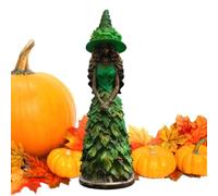 Halloween Witch Statue - Autumn Table Figurine, Harvest Shelf Ornament | 5.9x2.0 Inch | Gothic Harvest Home Decor Statue | Charming Resin Autumn Witch Figurine Craft For Living Room, Mantel