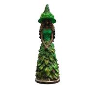 Halloween Witch Statue Autumn Tiered Tray Figurine Tabletop Home Decor
