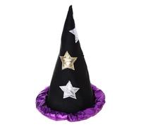 Halloween Witch Wizard Hat Party Kostüm Kopfdeckung Devil Cap Cosplay Requisiten Dekoration Accessoires für Erwachsene Frauen Männer Moderne Design Purple Farbe für Farbe Männer Stirnband