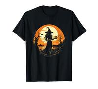 Halloween Witches Coffee Retro Vintage Camiseta