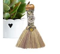 Halloween Witches : Escoba de Altar de Compacto, Escoba de Brujas Decorativas con Cristales curativos para rituales de Limpieza, meditación y decoración de Halloween de Temporada |
