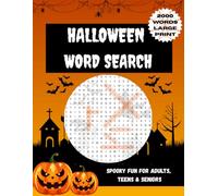Halloween Word Search Book: 80 Spooky Puzzles for Halloween Lovers Inspired by Ghosts, Witches, and the Supernatural | 8.5 X 11 inches, 100 Pages | Gift for Teens, Adults and Seniors