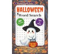 Halloween Word Search: Chilling Puzzles Featuring Monsters, Bats, Haunted Forests, and Spooky Nights - 55 Puzzles with Solutions (6x9 Inch Format)