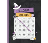 Halloween Word Search For Adults: Halloween Activity Book For Adults, Seniors, Teens, Spooky Stress Relief Activity Book for Relaxation, Autumn Word Search Books
